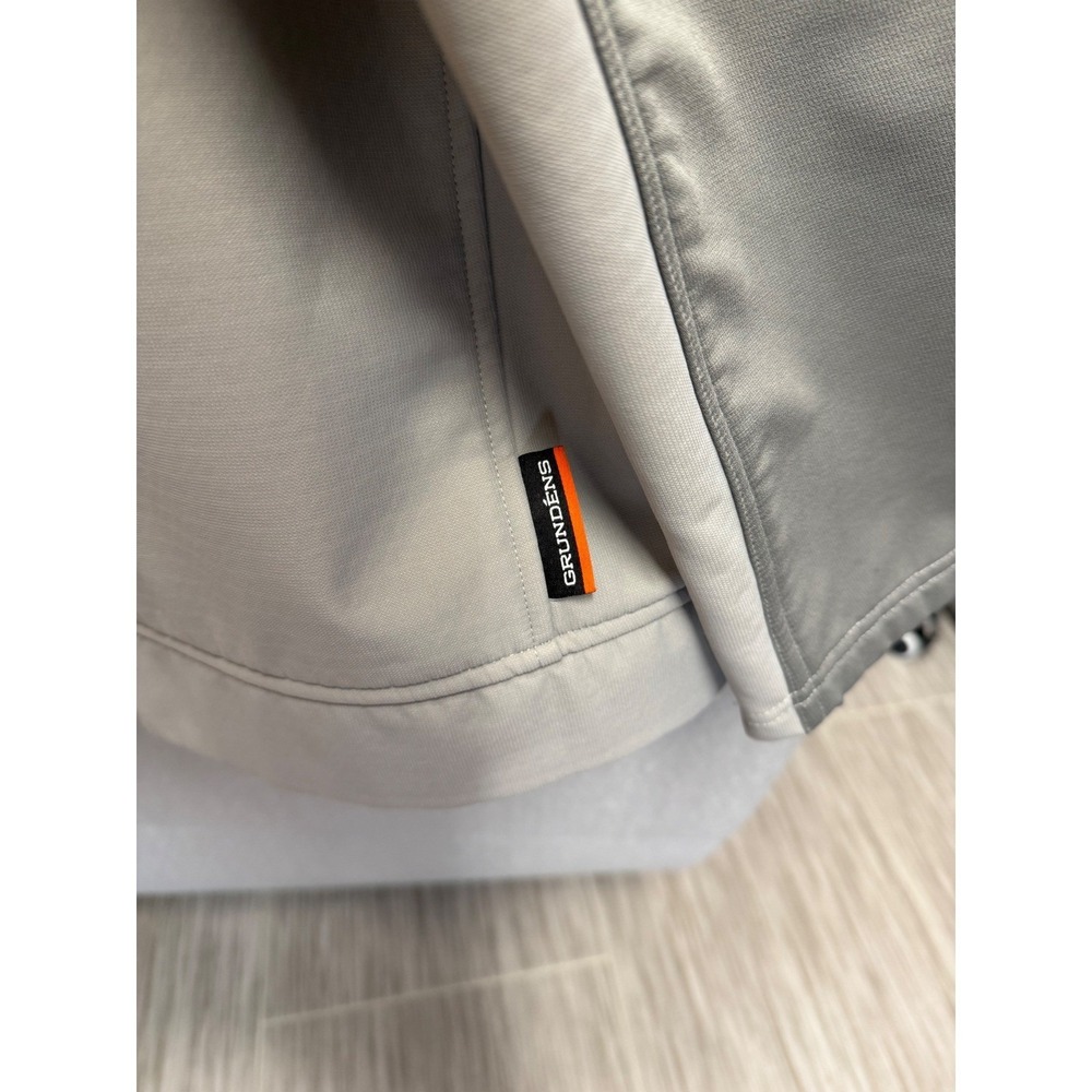 Grundens Full Zip Hooded Jacket Mens 2XL Grey Fleece Lined Soft Shell 119496 - Picture 12 of 16